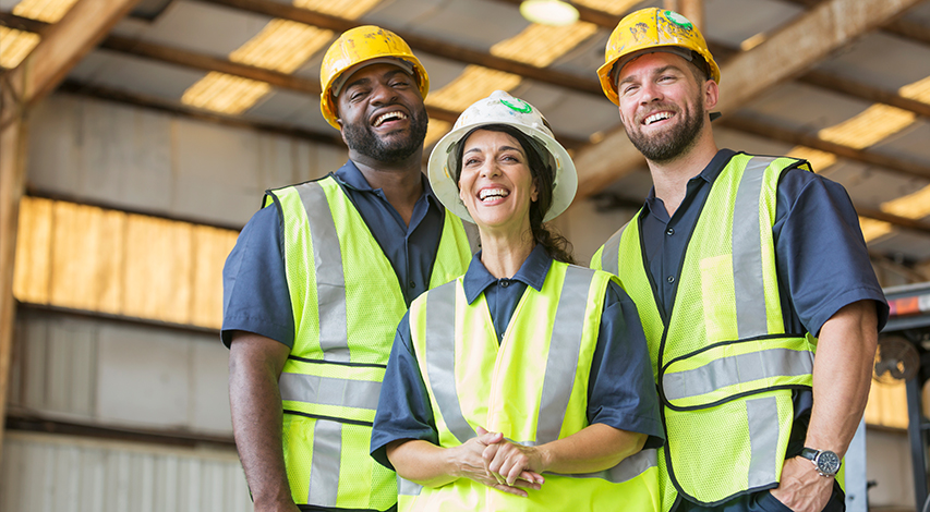 Mission Statement from master plumbers association image of smiling union members